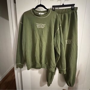 Olive Green Sweatsuit
